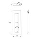PULL HANDLE 150x50 mm / STAINLESS STEEL